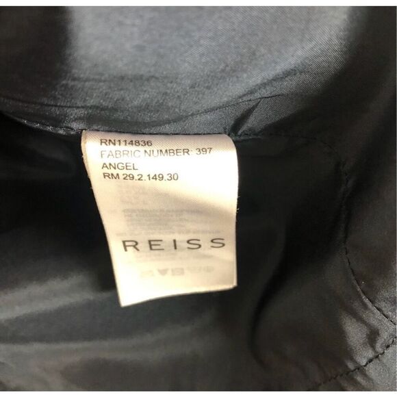 Reiss Navy Dress Angel Fitted Panel Short Sleeve size 8 - Picture 5 of 10